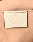 GG Supreme Monogram Flora Textured Calfskin Small Padlock Tote Beige Ebony Multicolor Mystic White