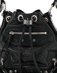 Agneau Arena Le Cagole Bucket Bag XS Black