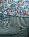 Tweed Quilted Large CHNL 19 Flap Blue Multicolor