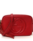 Pebbled Calfskin Small Soho Disco Bag Tabasco Red