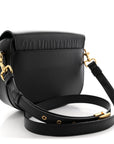 Box Calfskin Medium Bobby Flap Black