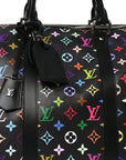 LV X TM Monogram Multicolor Keepall Bandouliere 50 Black