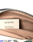 X KEN SCOTT Calfskin Matelasse Floral Print Mini GG Marmont Chain Shoulder Bag Ivory Pink
