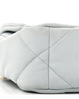 Lambskin Quilted Medium CHNL 19 Flap Light Blue