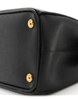 Saffiano Small Galleria Double Zip Tote Black