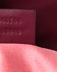 Velvet Matelasse Mini GG Marmont Shoulder Bag Fuchsia Violet Cyclamen