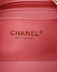Shiny Lambskin Quilted Trendy Pockets Hobo Coral Pink