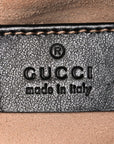 Calfskin Matelasse Mini GG Marmont Chain Shoulder Bag Black