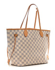 Damier Azur Neo Neverfull MM Rose Ballerine