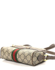 GG Supreme Monogram Web Mini Ophidia Shoulder Bag Brown