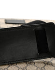 GG Supreme Monogram Flat Messenger Bag Beige Black New Acero