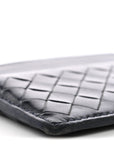Nappa Intrecciato Card Holder Deep Blue