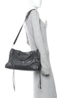Agneau Classic Silver Hardware City Gris Fossile