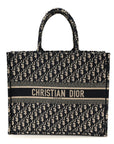 Oblique Large Book Tote Blue Multicolor