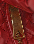 Nappa Intrecciato Mini Jodie Dark Red