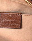 New Denim GG Monogram Dollar Calfskin Mini Ophidia Shoulder Bag Blue Tea Cuir Epilog