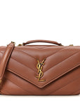 Lambskin Chevron Quilted Small Loulou Hortensia