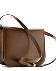 Box Calfskin Medium Classic Box Flap Bag Camel