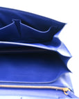 Box Calfskin Medium Classic Box Flap Bag Indigo