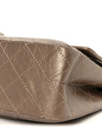 Metallic Aged Calfskin Quilted 2.55 Reissue 227 Flap Dark Gold