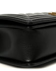Caviar Quilted Medium Boy Flap Black
