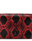 Ayers Monogram Toy Kate Strap Wallet Black Red