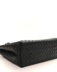 Nappa Intrecciato Medium Andiamo Shoulder Bag Black