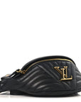 Calfskin Quilted New Wave Bumbag Black