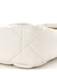 Lambskin Quilted Medium CHNL 19 Flap White