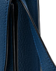 Goatskin Medium Classic Box Flap Bag Deepsea