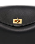 Smooth Calfskin Medium Le 7 Shoulder Bag Black