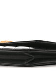 Lambskin Quilted Boy Wallet On Chain WOC Black