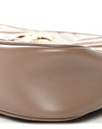 Calfskin Matelasse Small GG Marmont Chain Shoulder Bag Porcelain Rose