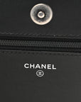 Caviar Quilted Boy Wallet On Chain WOC Black