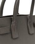 Grained Calfskin Baby Sac De Jour Fog