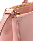 Saffiano Medium Galleria Double Zip Tote Orchidea