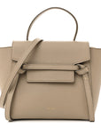 Grained Calfskin Nano Belt Bag Light Taupe