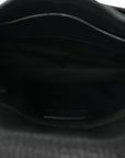 Grained Lambskin Monogram Large Niki Chain Satchel Black