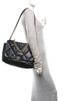 Lambskin Quilted Maxi CHNL 19 Flap Black