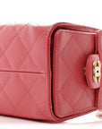Caviar Quilted Mini CHNL 25 Handbag Coral
