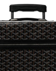 Goyardine Rolling Suitcase Trolley PM Black