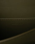 Box Calfskin Teen Classic Box Flap Bag Dark Olive