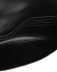 Nappa Intrecciato Long Andiamo Top Handle Clutch Black