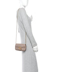 Calfskin Matelasse Super Mini GG Marmont Shoulder Bag Porcelain Rose