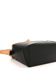 Calfskin Small Puzzle Edge Bag Warm Desert Black