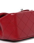 Caviar Quilted Mini Square Flap Red