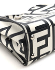 X MARC JACOBS Nappa Mini Peekaboo I SEE U Satchel Black White