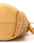 Mellow Nappa Donut Chain Large Flamenco Knot Clutch Sahara