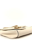 Calfskin Matelasse Mini GG Marmont Shoulder Bag White