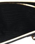 Saffiano Lux Medium Galleria Double Zip Black Black